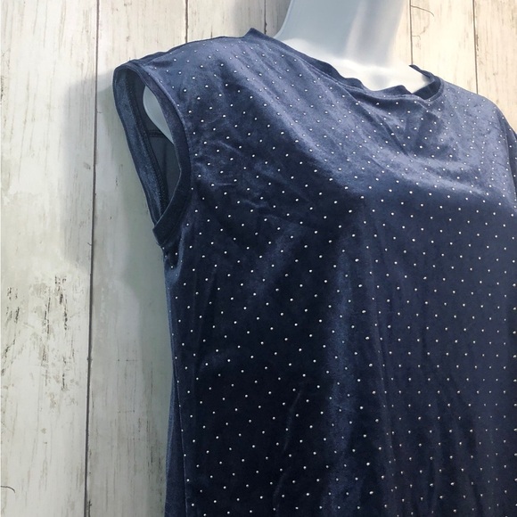 Elle Crepe Knit Velvet Tee NWT Small - Picture 2 of 7